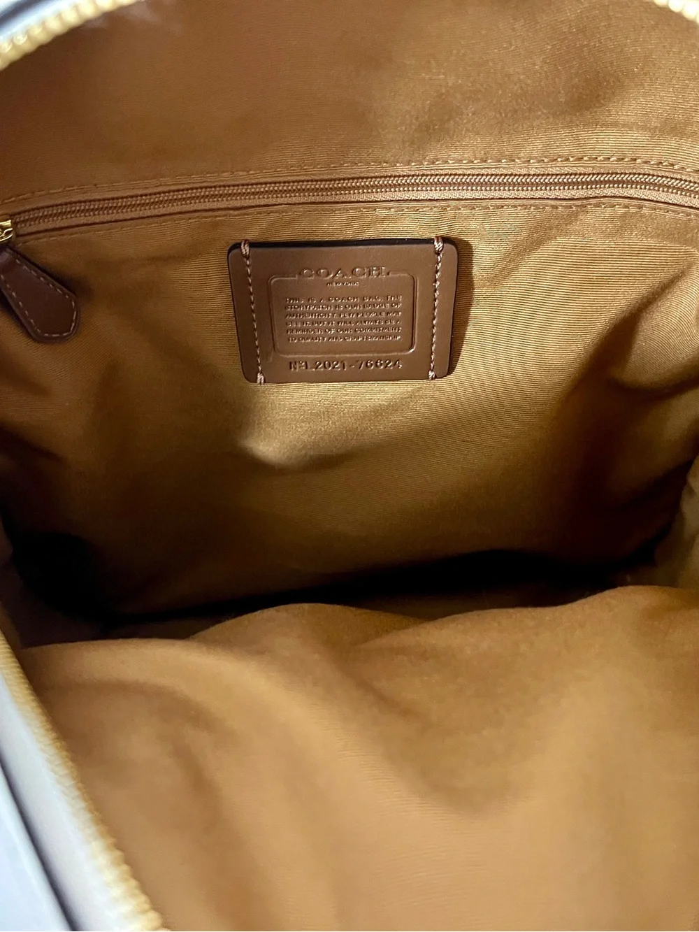 Coach Jordyn Leather Backpack in White Chalk (Style No. 76624)